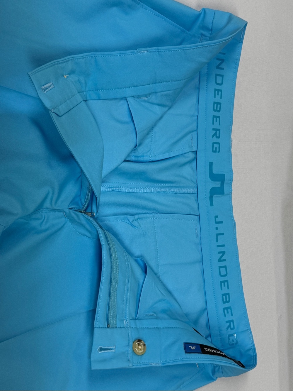 J.Lindeberg Men's Golf Performance Pants Blue, Slim Fit, 32x34 - Picture 3 of 9